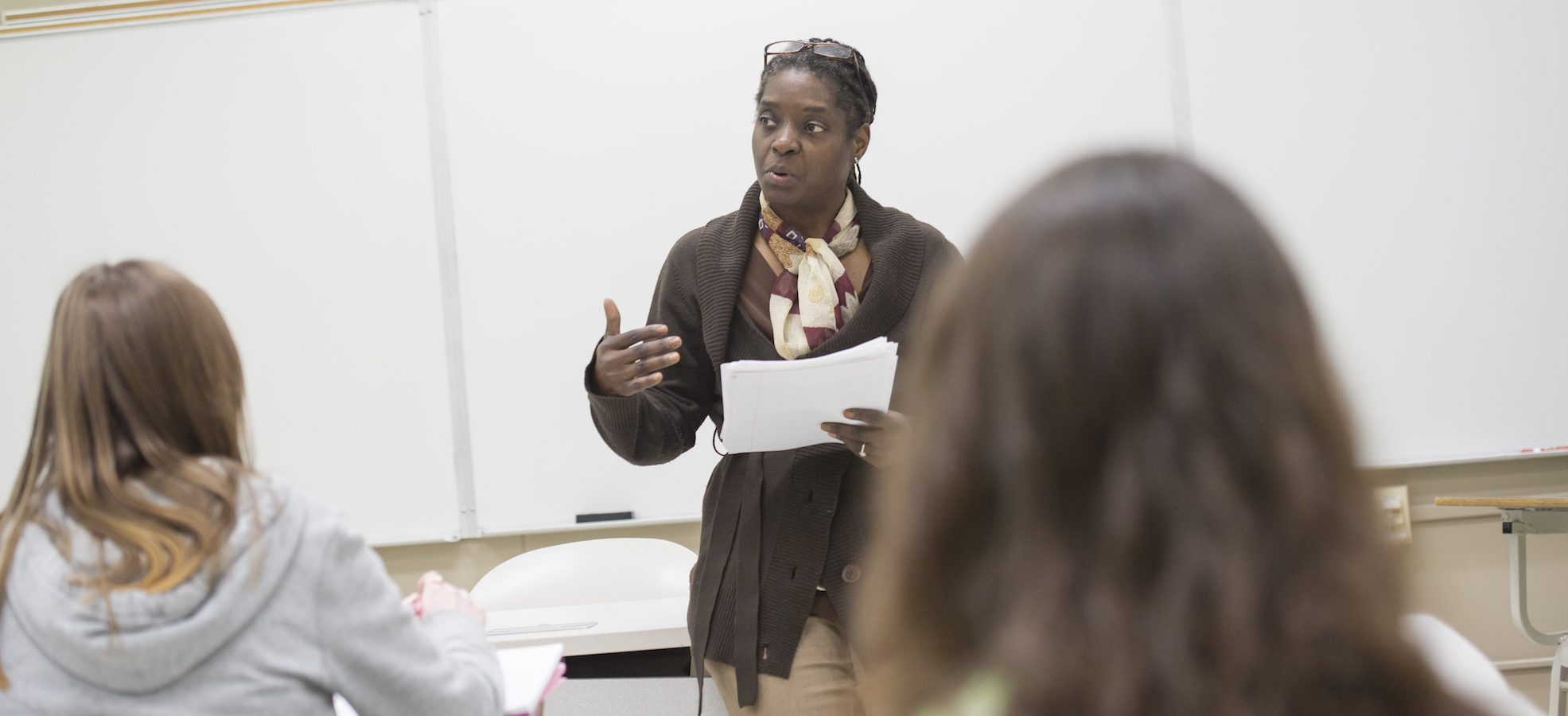 Graduate students in class