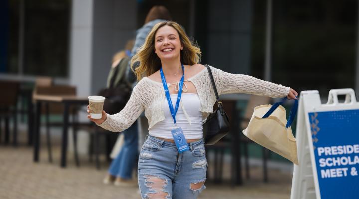 New student at orientation