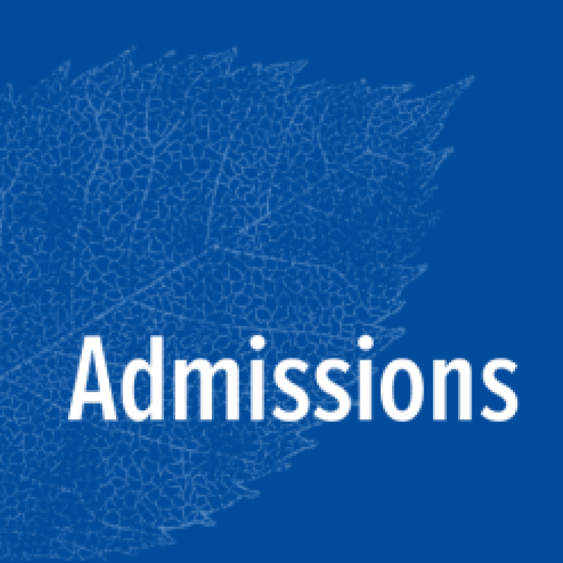 Admissions cover