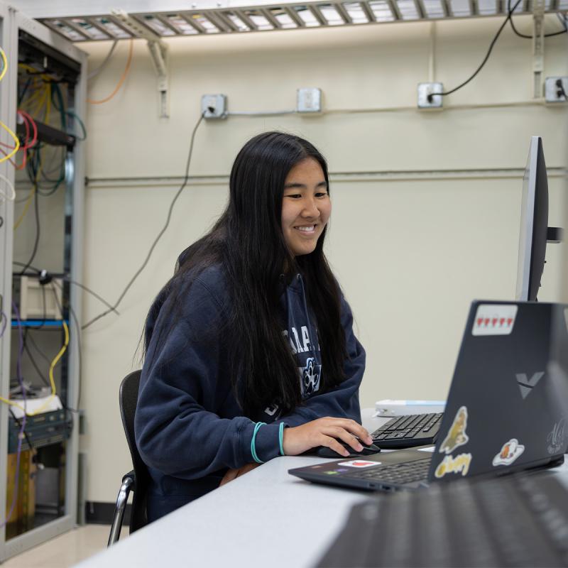 Student contacting sonoma state