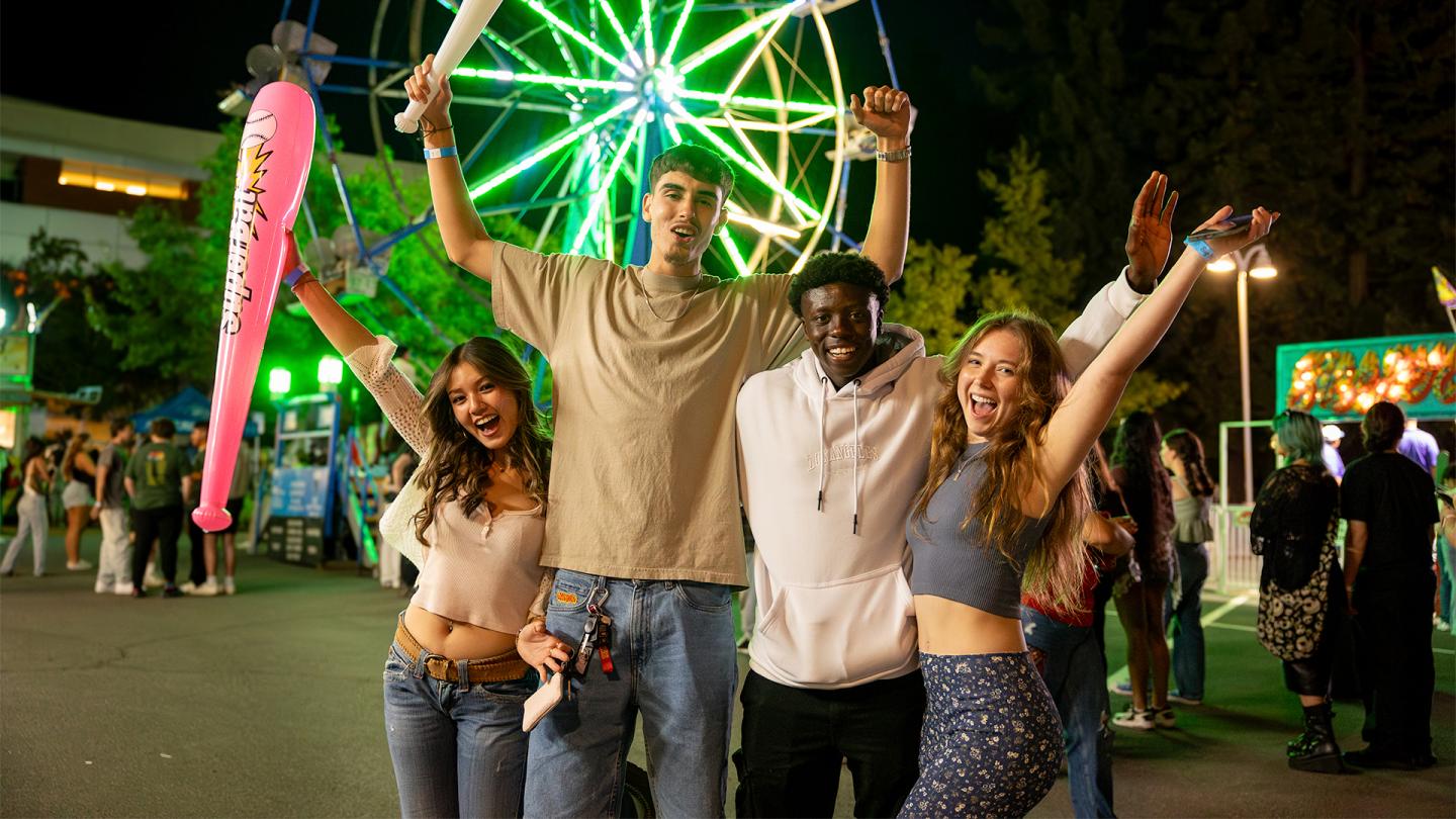 Students having fun at big nite