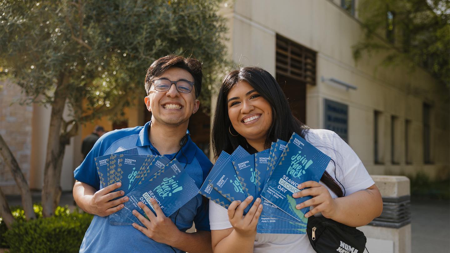 student assistants at decision day