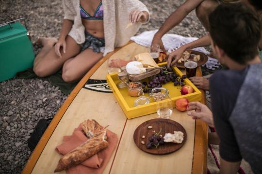picnic by the river