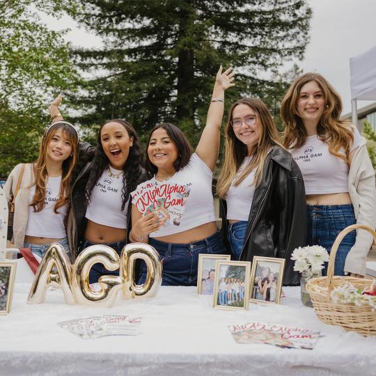 Sorority tabling at SSU decision day