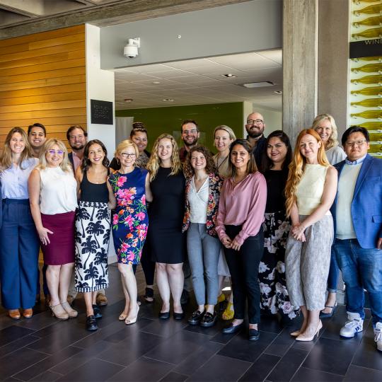 business MBA cohort group photo
