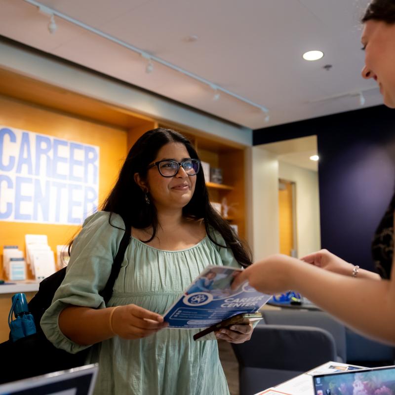 Student at Career Center